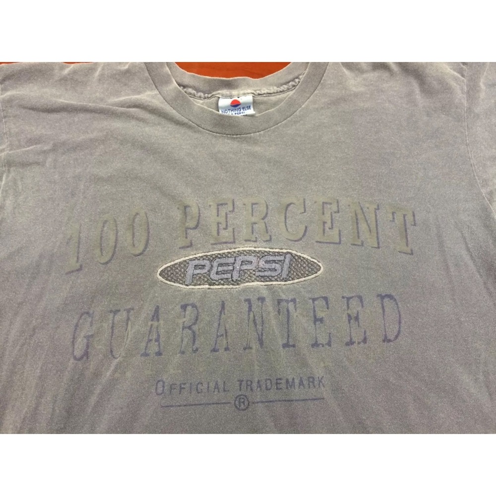 Pepsi T Shirt Nothing Else Is A Pepsi Short Sleeve‎ Gray Size L/XL Vintage Soda